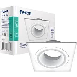Світильник точковий Feron DL6140 MR16 алюміній квадрат G5.3 білий (1792)