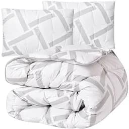 Набор Ideia Elegantly: одеяло+подушка евро, белый (8-35565)