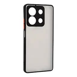 Чехол-накладка для Xiaomi Redmi Note 13 5G, Frosted Matte, черный, противоударный чехол с защитой всего корпуса, термополиуретан TPU + поликарбонат PC, ArmorStandart (ARM71881)