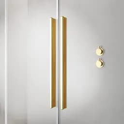 Душові двері Radaway Furo Gold KDJ 62,2x200 прозоре скло, золото (10104622-09-01L) - мініатюра 3