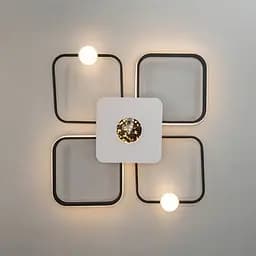 Led люстра з ефектом зоряного неба MX2990-2+2B WH+BK - мініатюра 4