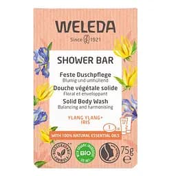 Твердий арома-бар для душу Weleda Іланг-іланг та Ірис, 75 г (006245X9) - мініатюра 4