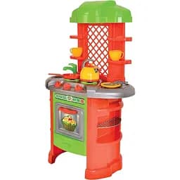 Игровой набор, кухня с игрушечной посудой, красного цвета