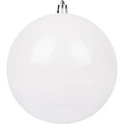 Новогодняя игрушка Novogod'ko Шар 8 cм глянцевая белая (974035)