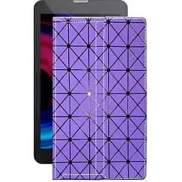 Чохол StatusCASE з екошкіри для планшету Pixus Touch 7 3G Фіолетовий ромб