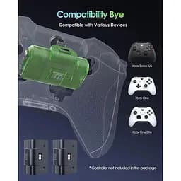 Акумуляторний блок контролера Xbox, комплект для гри та зарядки для Xbox One/Xbox Series X|S - 40 год гри - мініатюра 6
