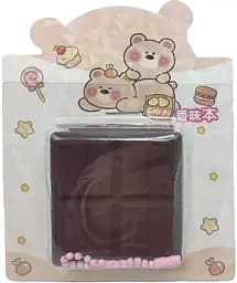 Блокнот міні арома, 60 аркушів, силіконова обкладинка Шоколад