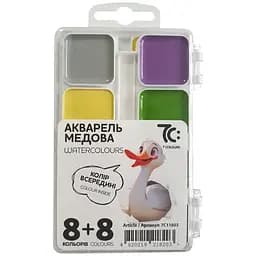 Акварельні фарби медові ГАММА'UA 7C11603, 16 кольорів