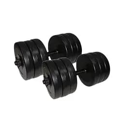 Гантелі складальні композитні в пластиковій оболонці Rock Pro 2 шт по 15,5 кг NE-PL-G-015-2