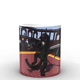 Кружка GeekLand Minecraft Майнкрафт Дракон MС.02.014 330 мл белая