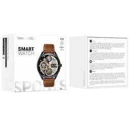Смарт-годинник Hoco Smart Watch Y22 Amoled Smart sports watch (call version) Black - мініатюра 2