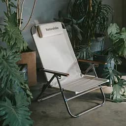 Крісло складане з регульованим нахилом Naturehike CNK2550JJ012 бежевий - мініатюра 6
