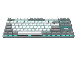 Клавіатура ігрова механічна Aula Mechanical F-3287 Grey-White Keycap KRGD Blue - мініатюра 2