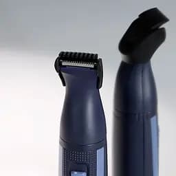 Набір дорожній Remington Travel Kit, для бороди, вусів, носа та вух, насадок-3, чохол, гребінець, пінцет, кусачки, ножиці, сталь, чорно-синій - мініатюра 7