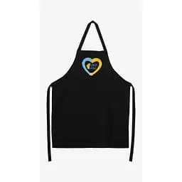 Фартух Серце Ukraine One Size Чорний