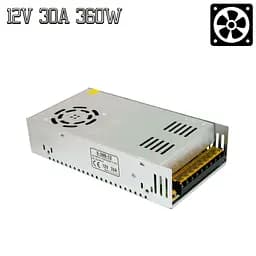 Імпульсний блок живлення для світлодіодної стрічки адаптер 12V 30A 360W AC-DC "S-360-12" Power Supply - мініатюра 2