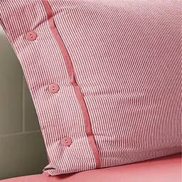Комплект постільної білизни Полуторний Lovely Svi (120 г/м2) варена бавовна - Червона смужка - мініатюра 4