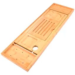 Поднос на ванну Supretto раздвижной бамбуковый (8433)