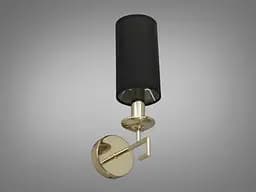 Классическое бра с абажуром под лампу патрон Е14, цвет-золото