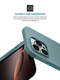 Силиконовый чехол для Apple iPhone 16 Pro, ICON2 Case, голубой, противоударный, панель, защита всего корпуса, матовая поверхность Soft Touch, выступает над дисплеем, совместим с защитными стеклами и пленками, с микрофиброй, ArmorStandart (ARM79639) - мініатюра 5