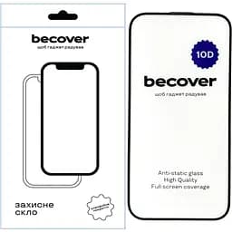 Захисне скло BeCover для Apple iPhone 15 Plus 10D Black (711330)