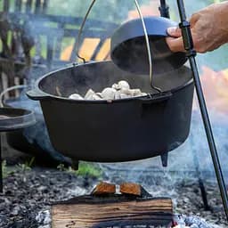 Казан з кришкою Bo-Camp Dutch Oven Cast Iron 31 cm/7.1 L Black (2122415) - мініатюра 5