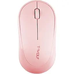 Бездротова оптична мишка T-Wolf Q18 2.4G Mini USB 2.4G 1000 DPI Pink
