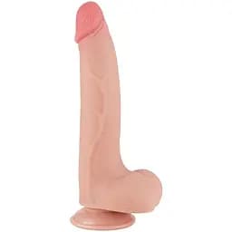 Фаллоимитатор Sliding-Skin Dual Layer Dong 8.5'' 22 см телесный