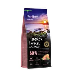 Сухой корм Profine Junior Large Salmon and Potatoes для щенков и юниоров больших пород, с лососем и картофелем, 12 кг