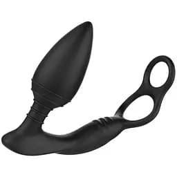 Анальна вібропробка Nexus SIMUL8 Plug Edition з ерекційним кільцем 2 двигуни діаметр 4 см