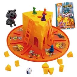 Настільна гра "Сирна вечірка" Vladi Toys VT8055-38 гігантський сир на круглій основі - мініатюра 2