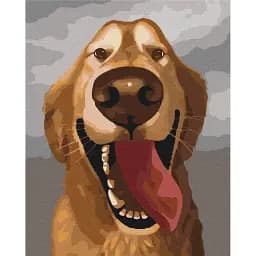 Картина по номерам Brushme Счастливый друг 40x50 см