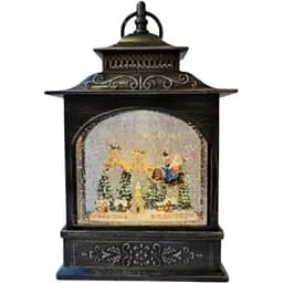 Новогодний ночник Xmas WDL-24007А Винтажный ночник с эффектом снежного вихря от батареек