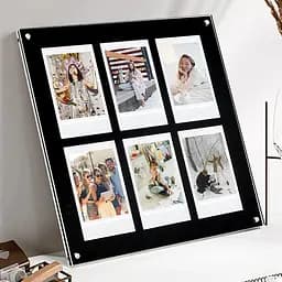 Фоторамка Fujifilm Instax Mini на 6 фото, акрилова чорна