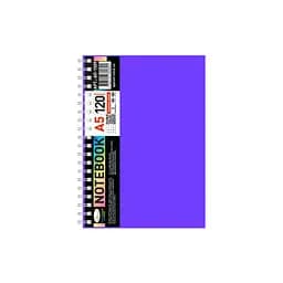 Блокнот А5 Апельсин АП-1509(Violet) 120 листов, пружина сбоку