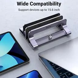 Підставка для ноутбука UGREEN LP258 Vertical Laptop Stand (Dual-slot)(UGR-60643) (UGR-60643) - мініатюра 5