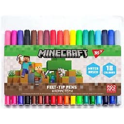 Фломастери Yes Minecraft 18 кольорів (650569)