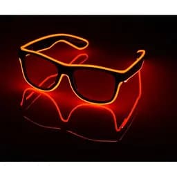 Окуляри світлодіодні Leds прозорі El Neon ray red неонові