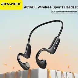 Спортивні Bluetooth навушники Awei A896BL з повітряною провідністю (Чорний) - мініатюра 4