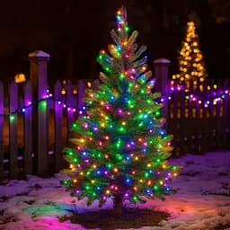 Гирлянда Нить уличная GarlandoPro 30 м 300 LED белая проволока Мультиколор CF300L30MWML