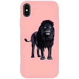 Чохол-накладка Toto Matt TPU 2 mm Print Case Apple iPhone X/XS #36 Blacklion Pink