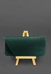 Кожаный чехол для очков Зеленый Краст