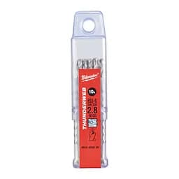 Свердло по металу THUNDERWEB HSS-G MILWAUKEE DIN338, діаметр 2,8х61х33мм, (10шт), пластикова коробка