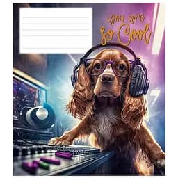 Зошит учнівський You are so cool Школярик 012-3241L-3 у лінію 12 аркушів