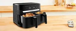 Фритюрниця Tefal Dual Easy Fry & Grill EY901N10, 8.3 л, 7 програм приготування, LCD екран, автоматичне відключення - мініатюра 4