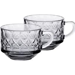 Набор чашек стеклянных Yiwu под хрусталь 2 шт. 450 мл crystal HP-YH-61