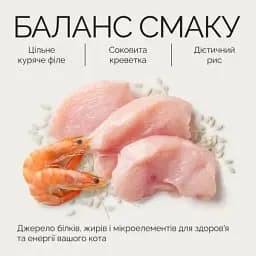 Вологий корм для дорослих котів Savory Chicken Fillets rich in Shrimp in Jelly for Adult Cats філе курки з креветками в желе 70 г - мініатюра 4