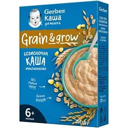 Каша Gerber мультизлакова суха безмолочна швидкорозчинна для дітей з 6 місяців 250 г
