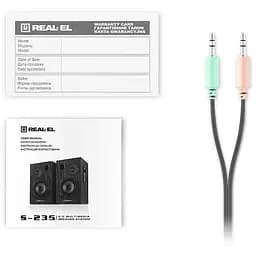 Комп'ютерні колонки 2.0 REAL-EL S235 18W Black - мініатюра 9