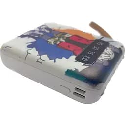 УМБ Power Bank 5000mAh повербанк з екраном і ліхтариком 4 в 1 Kaws (11224) - мініатюра 4